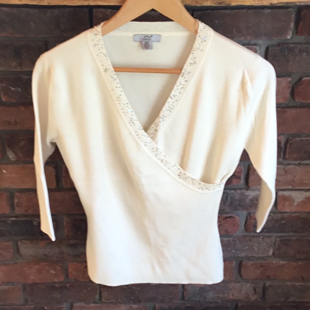 Jax Essentials Cream Knit Sweater